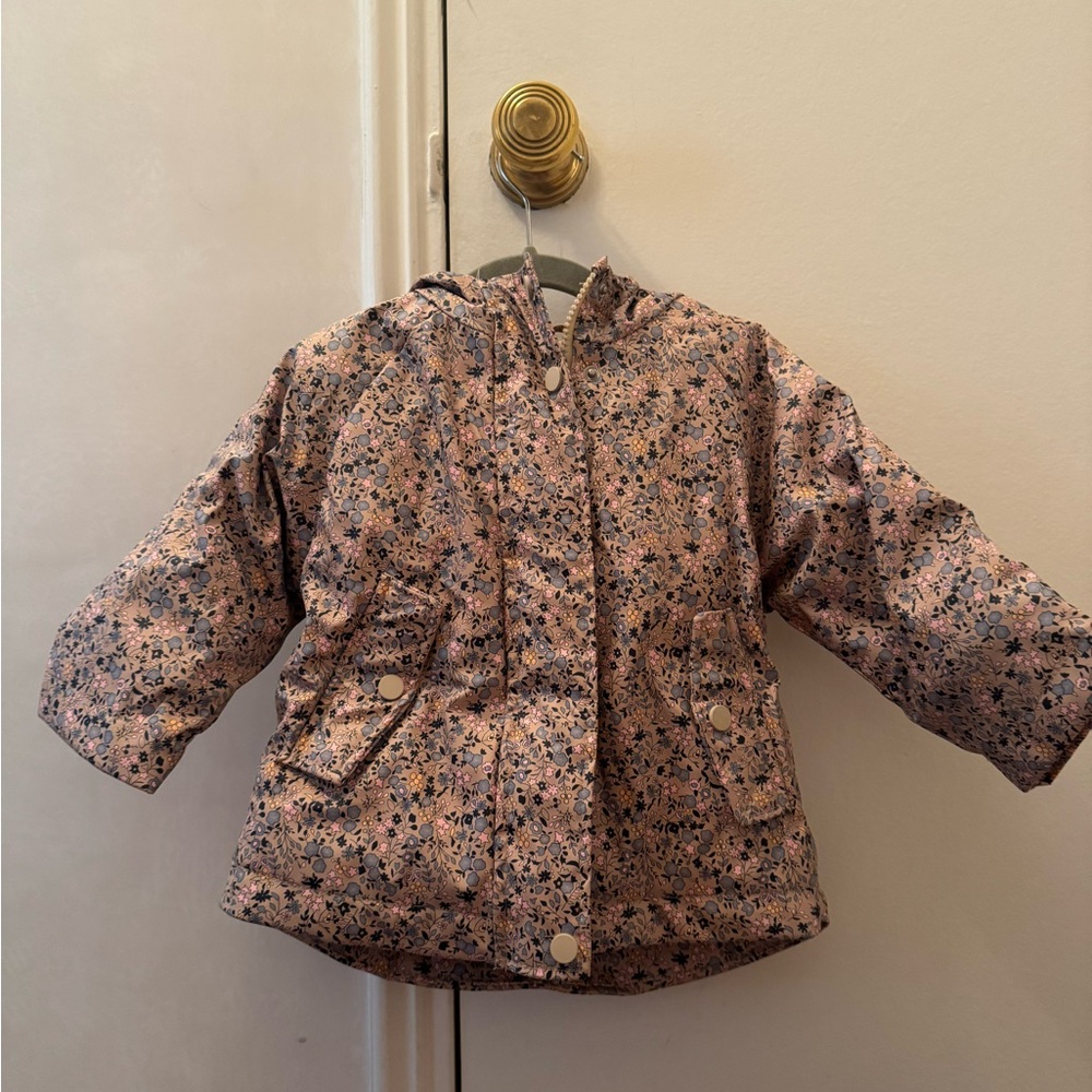 Fleece lined rain coat